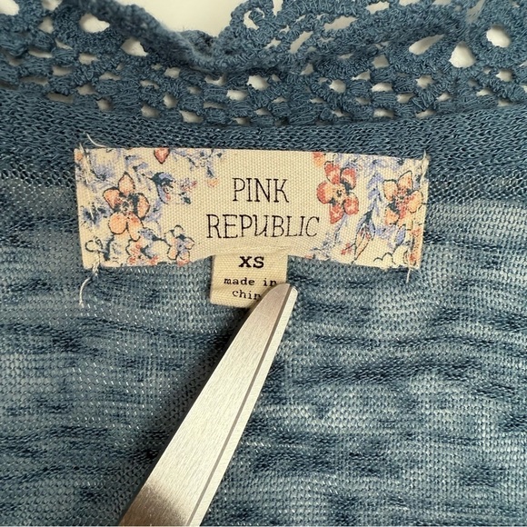 Pink Republic Junior Lace Kimono Cardigan Sweater Size XS - Picture 6 of 12